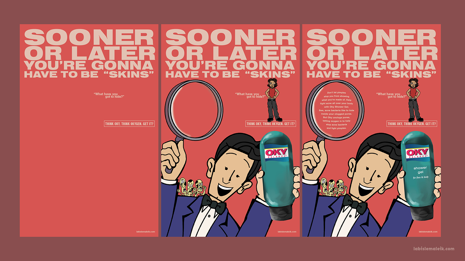 Step by step progress on recreating the Oky Balance ad