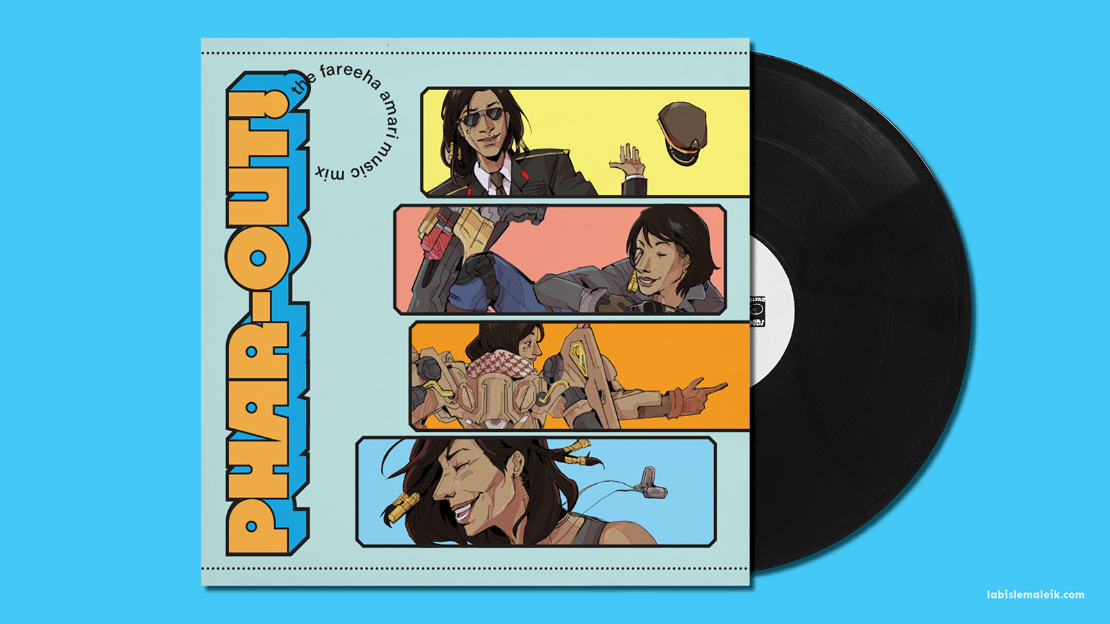 LP Cover and Disc design for PHAR-OUT!